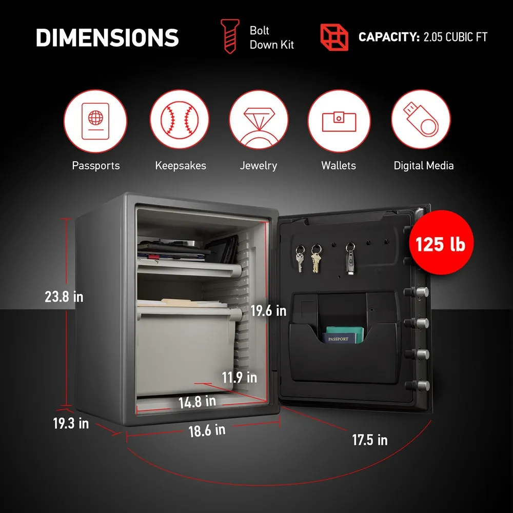 Combination Fire/Water Safe SFW205DPB