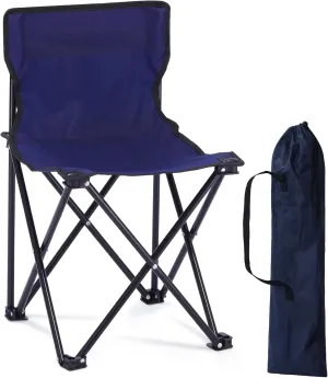 Compact Camping Chair, Outdoor Portable Picnic Folding Fishing Chair for Fishing, Sports, Beach and Camping, Royal Blue