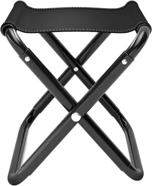 Compact Folding Camping Stool for Outdoor Activities and Travel, Fully Folded L