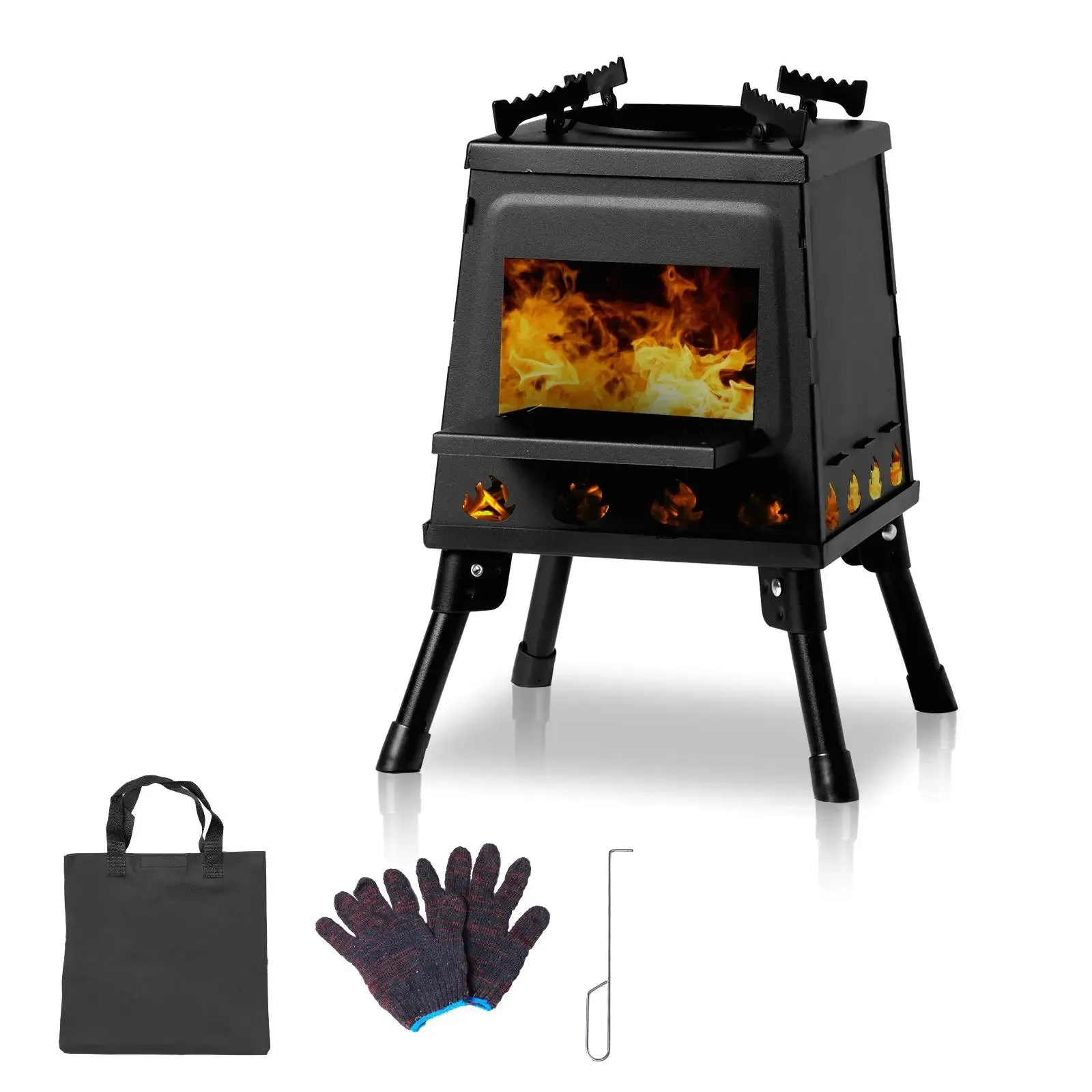 Compact Wooden Camping Stove - Lightweight & Portable Outdoor Cooking Gear