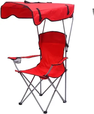 Computer Chair, Camping Chairs Outdoor Furniture Beach Chairs Camping Chair with Shade Canopy Chair, Folding Recliner, Adjustable Outdoor Beach Lightweight Sunshade Folding Chairs Folding Chairs Pati