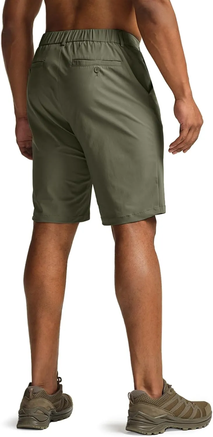 CQR Men's Quick Dry Stretch Hiking Cargo Shorts, Lightweight Water Resistant Tactical Casual, Golf & Outdoor with Pockets