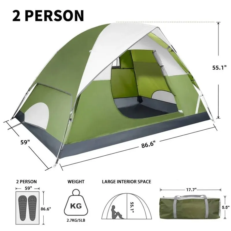 croosse waterproof lightweight camping tent for 2/4 people