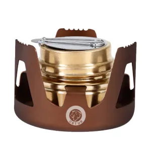 CSTUR Y2218 Outdoor Ultralight Aluminum Stove Camping Fishing Portable Liquid Alcohol Stoves(Bronze)