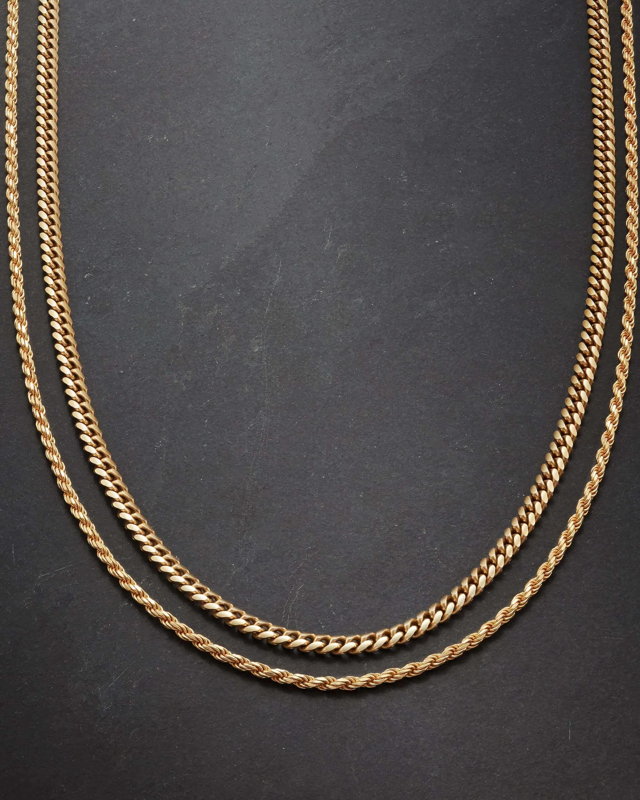 Cuban   Rope Chain Stack