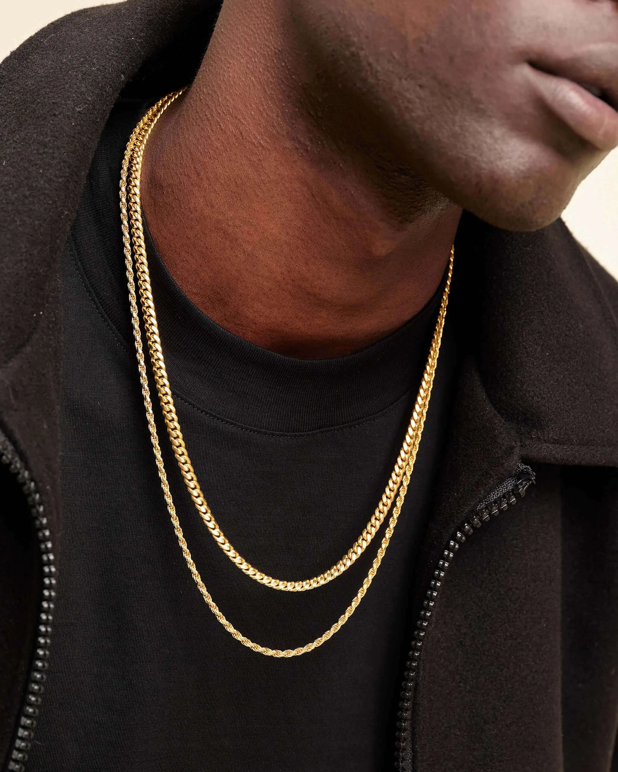 Cuban   Rope Chain Stack