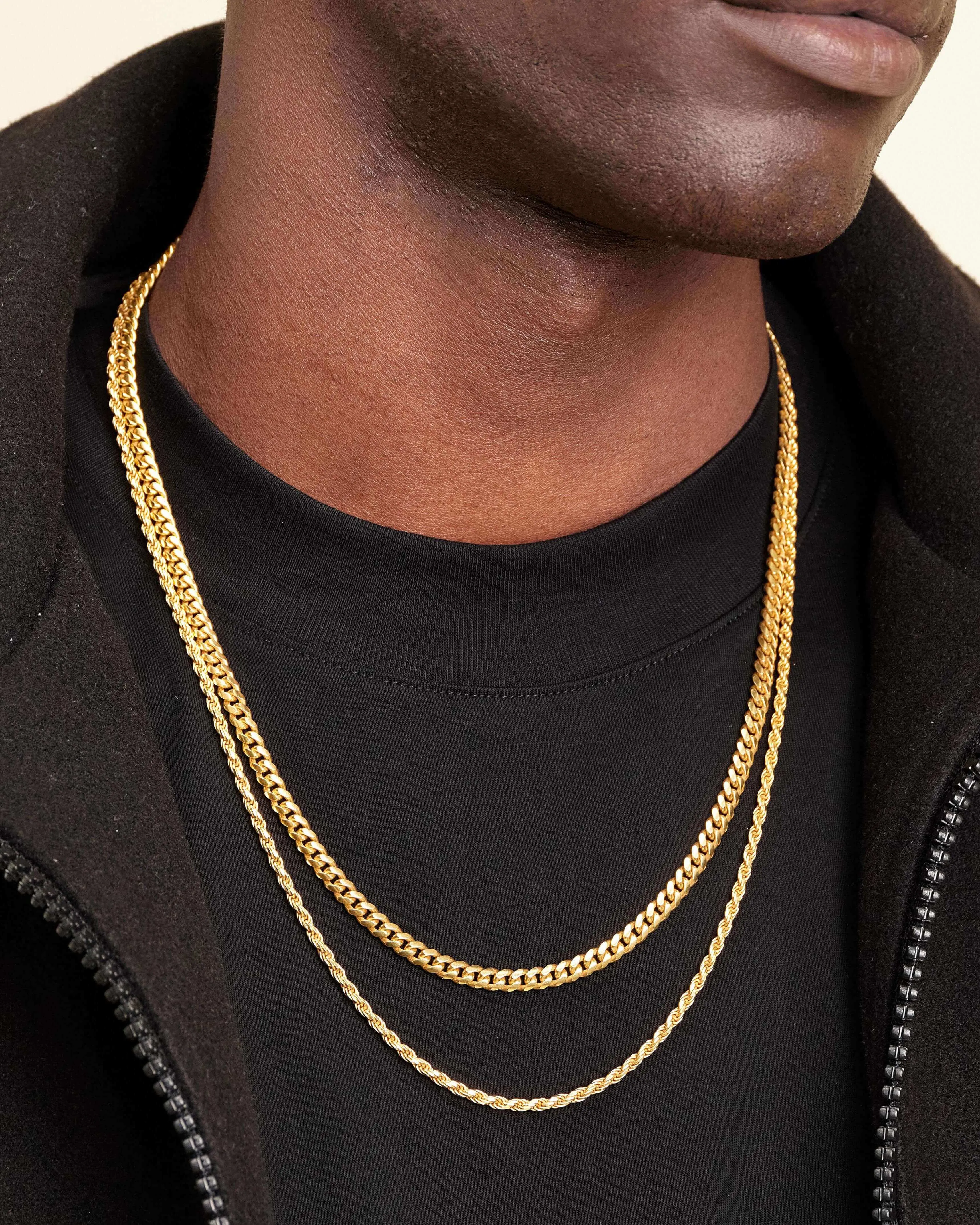 Cuban   Rope Chain Stack