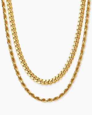 Cuban   Rope Chain Stack