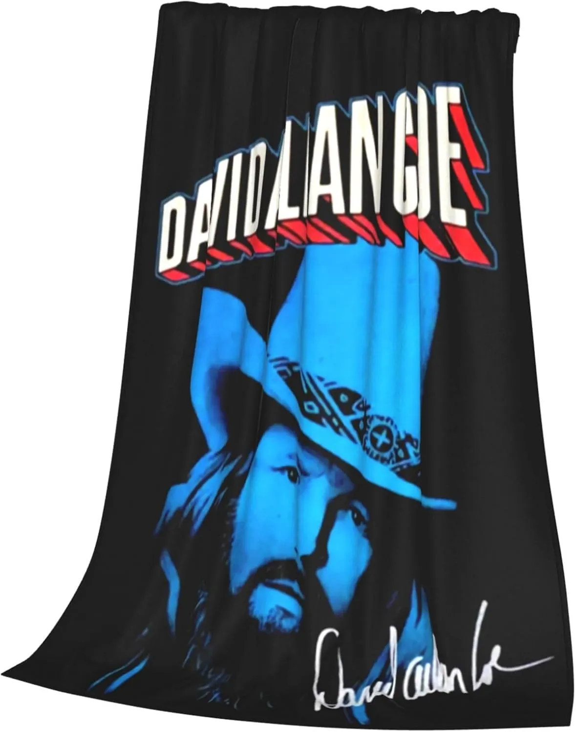 David Music Allan Coe Fleece Throw Blanket Flannel Air Conditioning Quilt for Couch Camping Travel 80"x60"