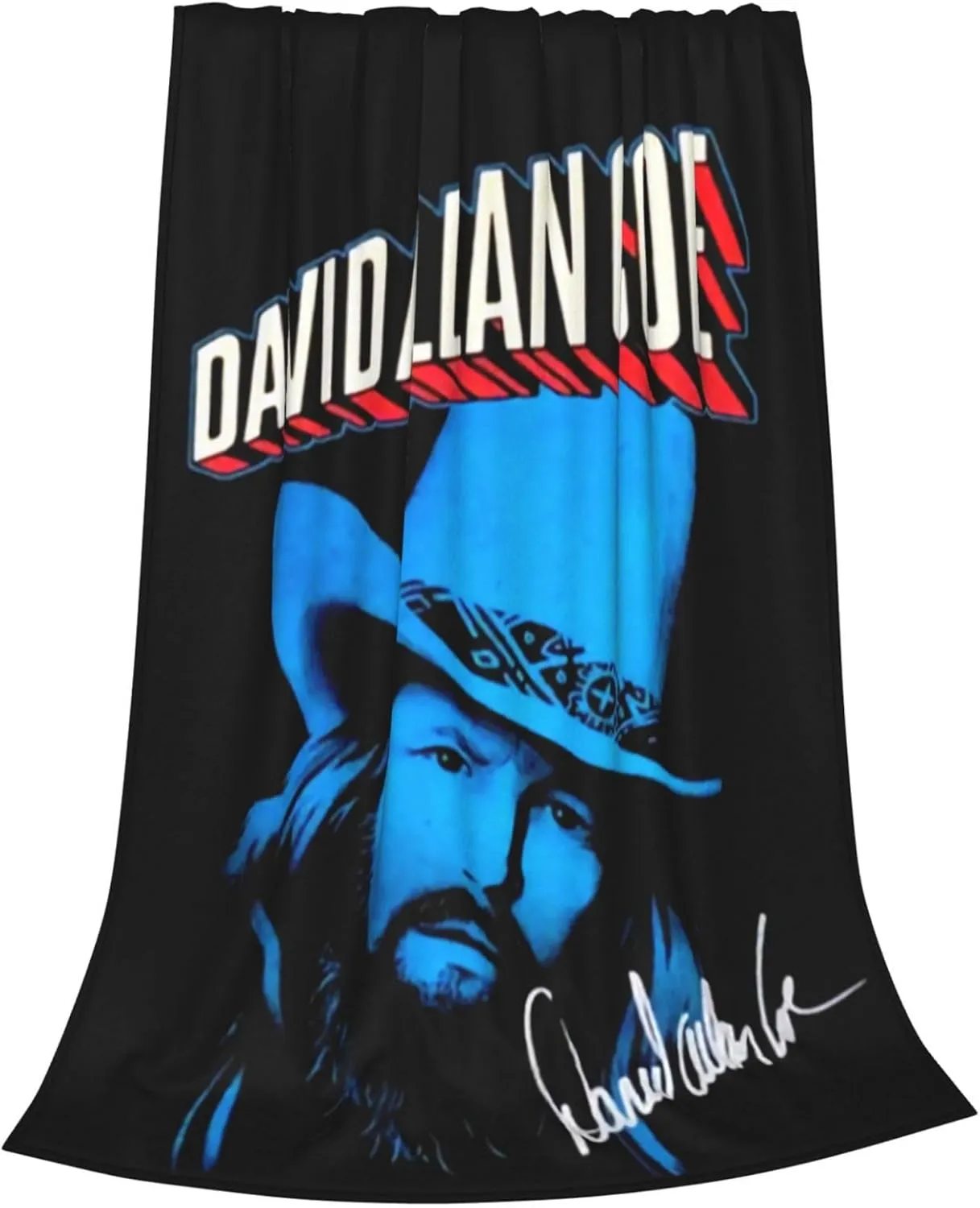 David Music Allan Coe Fleece Throw Blanket Flannel Air Conditioning Quilt for Couch Camping Travel 80"x60"