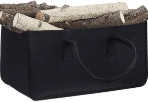 Dehydrator Log Firewood Carrier Tote Bag Rack Storage Bag Fireplace Firewood Totes Holder Woodpile Rack Shopping Basket Hearth Fireplace Stove Wood Accessories Tool Set