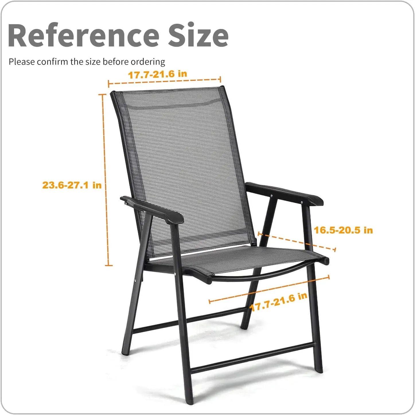 Deisy Dee Patio Dining Chair Covers, Outdoor Steel Sling Folding Chair Covers, Garden Metal Chair Covers (1, Purple Tree)