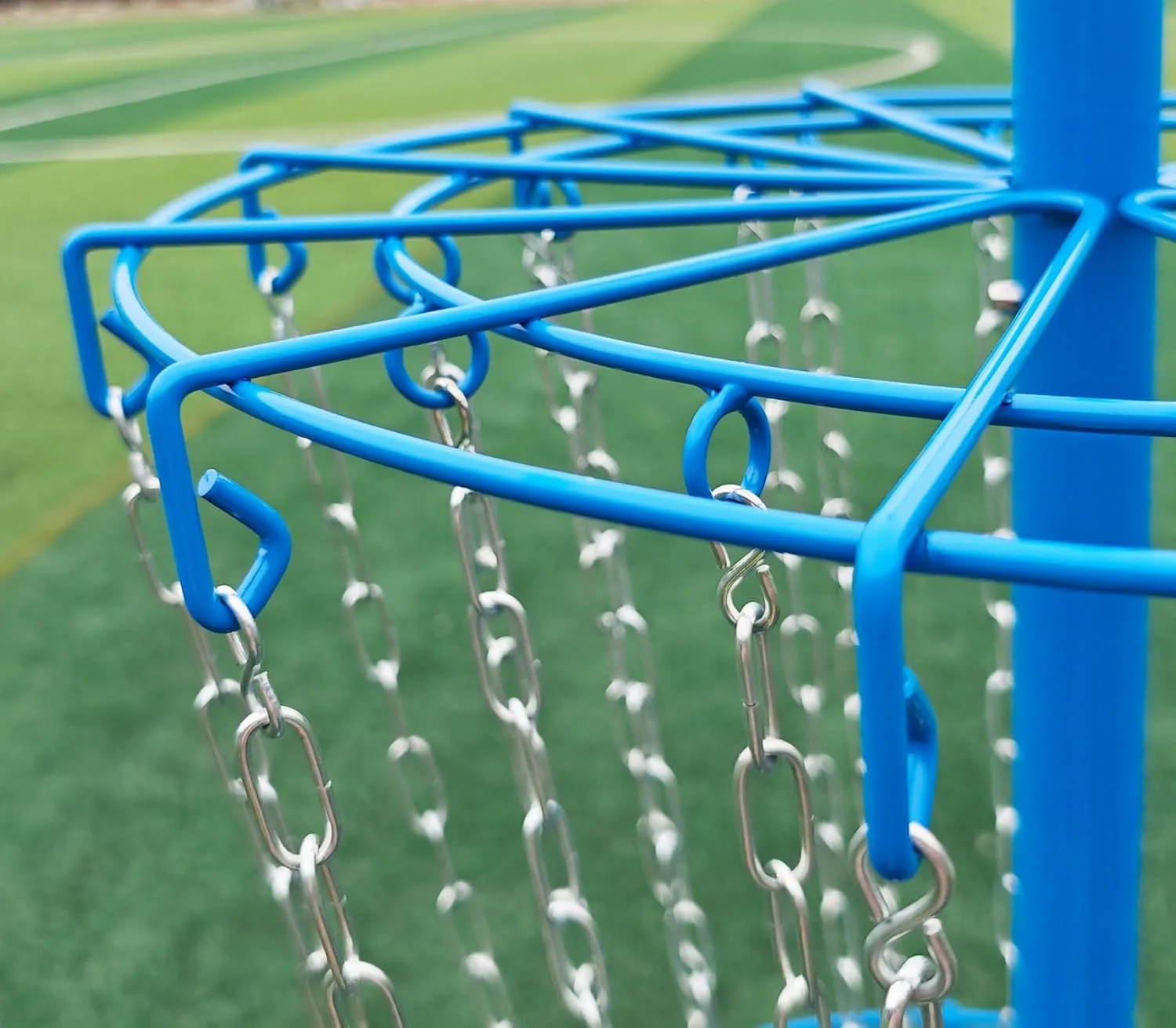 Disc Golf Basket - Portable Disc Golf Target with Heavy Duty 24-Chains Come with 3pcs Disc Golf Discs and Ground Stake -Suitable for Players of All Levels - Multi Color Available