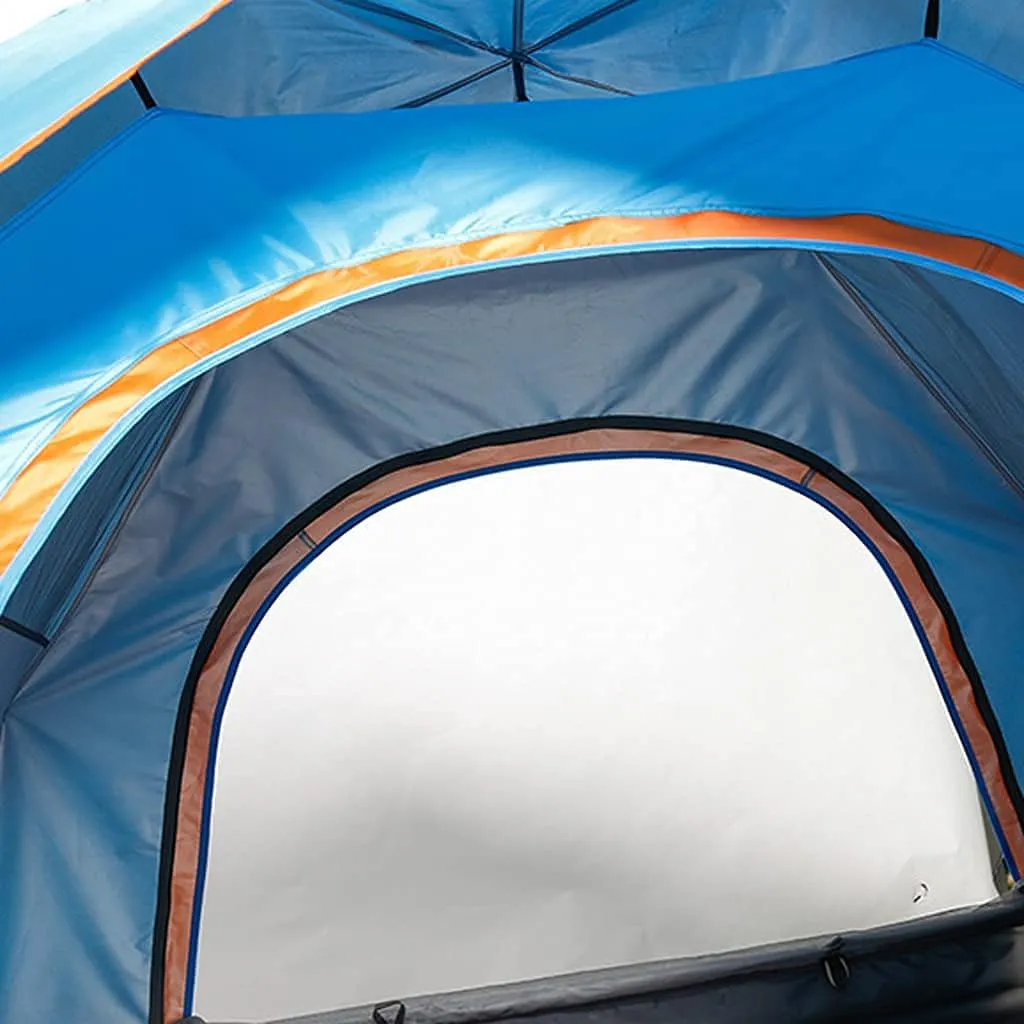 Dome Tents for 2-3 Person Family, Instant Pop Up Camping Tents with Sun Shelters, Easy to Install, for Camping Hiking Outdoor Activities Blue