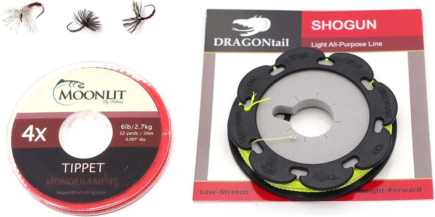 DRAGONtail Basic Tenkara Starter Kit with Premium Furled line (Rod not Included)