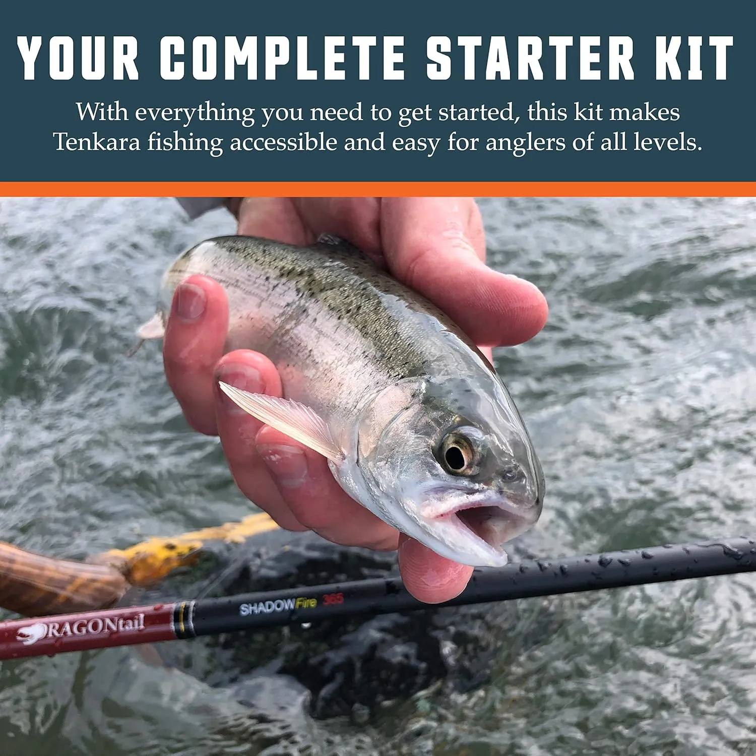 DRAGONtail Basic Tenkara Starter Kit with Premium Furled line (Rod not Included)