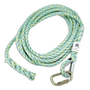 DSI/PIP Lifeline - Rope Lifeline 5/8" Co-Polymer Blend, 3-strand with Termination and Carabiner