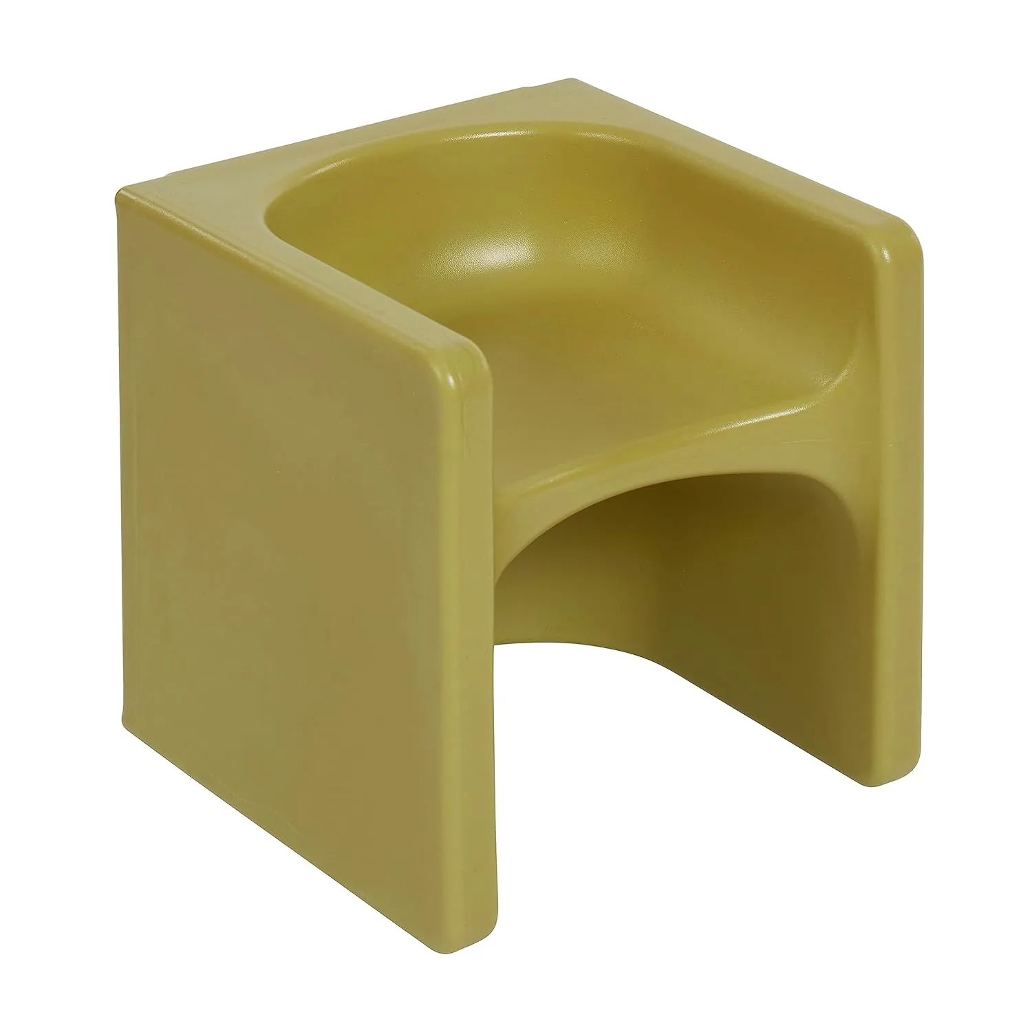 ECR4Kids Tri-Me 3-In-1 Cube Chair, Kids Furniture, Fern Green