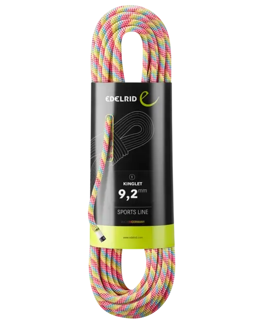 Edelrid Kinglet 9.2mm Dynamic Climbing Rope Snow 80m