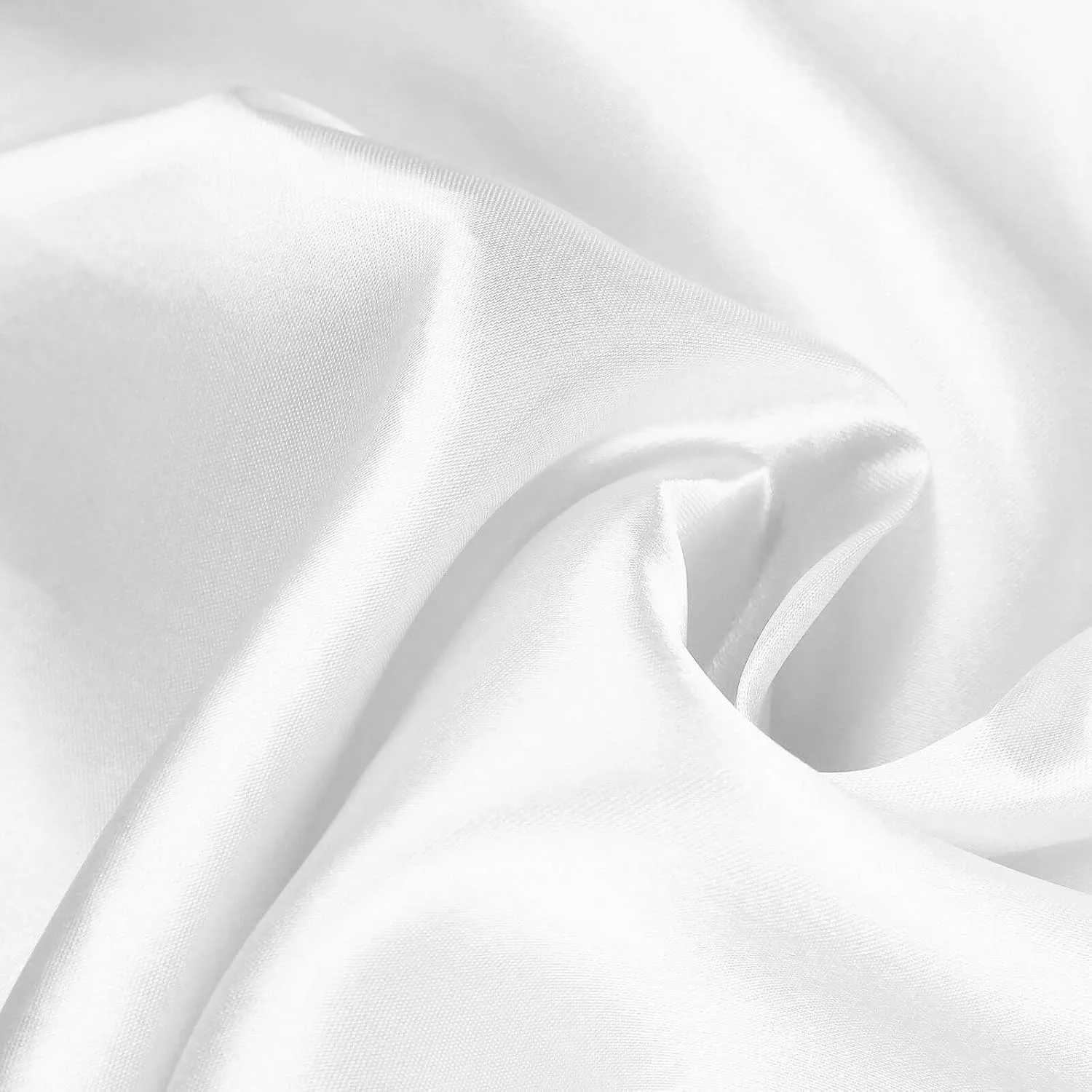 Efavormart White Chair Covers for Party 50 PCS Universal Satin Self Tie Banquet Folding Wedding Chair Cover - Fit on Most Chairs - Easy Use & Machine Wash Slipcovers for Outdoor Events