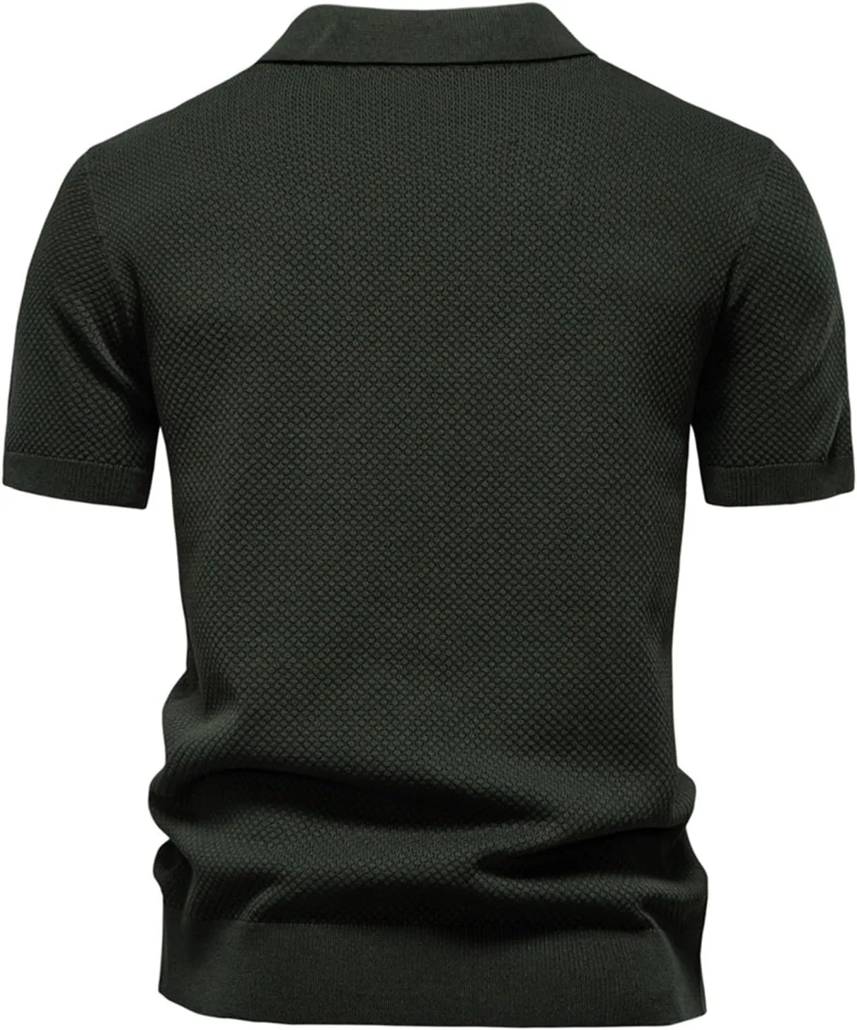 Elavure - The Prestigio Polo Shirt, Mens Knit Polo Tshirt Short Sleeve Lightweight Casual Golf Shirts Collared Tshirt