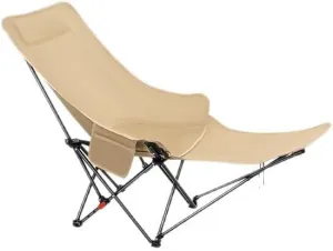 Embrace Nature with This Recliner Folding Chair, Perfect for Beach and Camping Adventures. This Beach Chair is a Must-Have for Outdoor Gear and can be Turned into a Comfortable Recliner