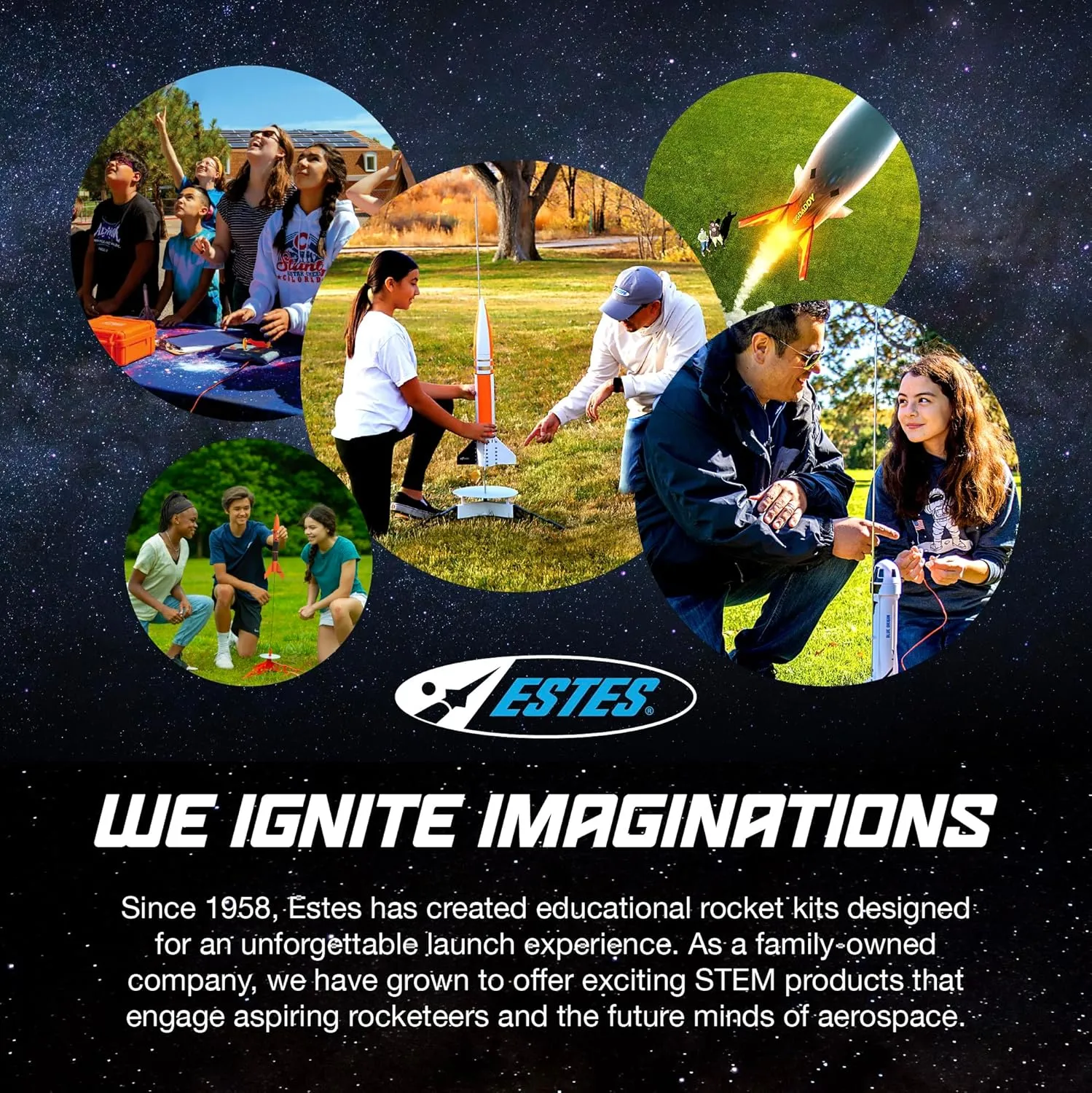 Estes 1755 Bulk Pack of 12 Viking Rocket-Building Kits, Intermediate Flying-Rocket-Model Kits for Ages 10 , Classroom Science Experiments