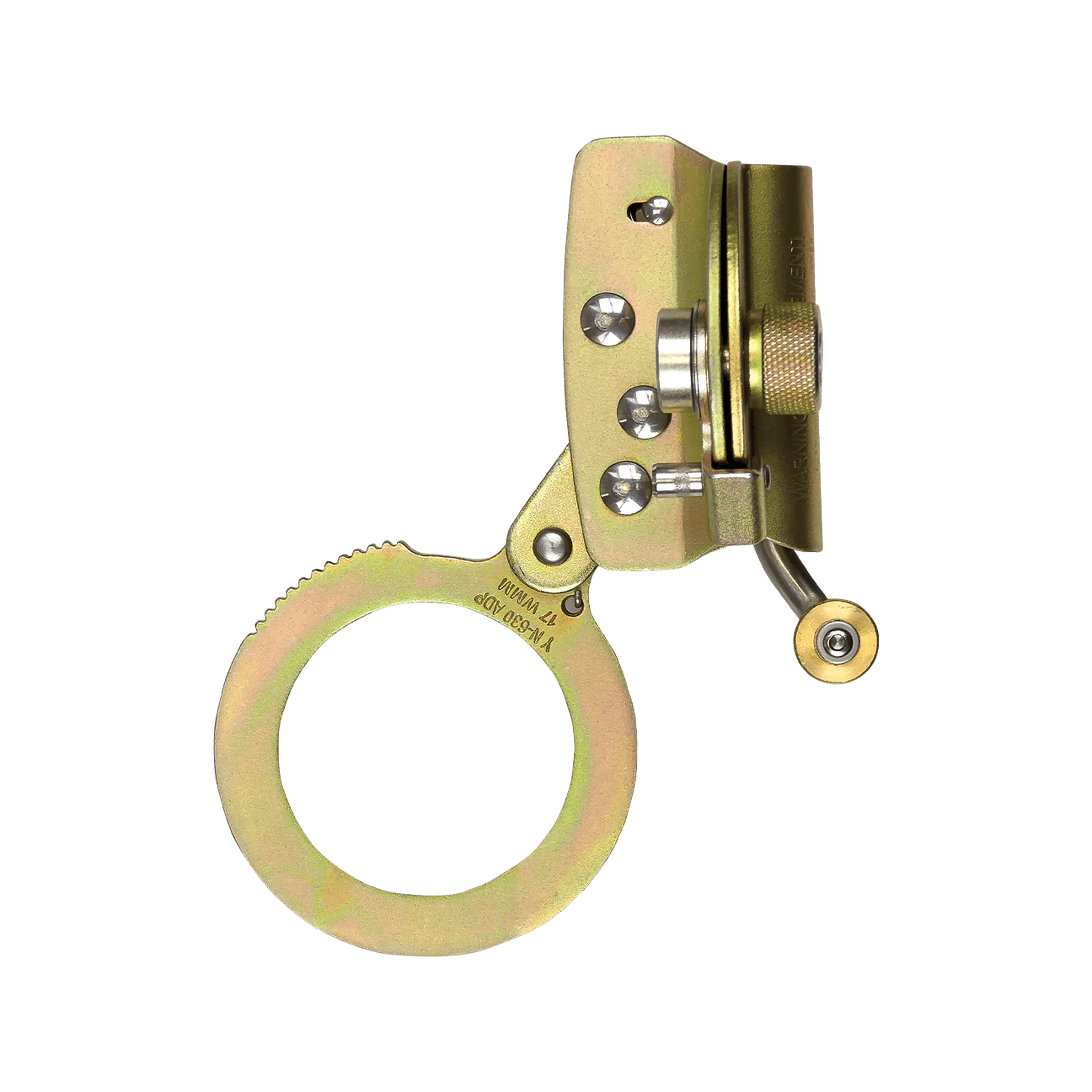 FallTech 7489 Hinged Trailing Fall Arrester, Alloy Steel with Anti-panic