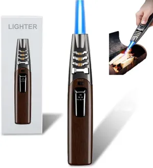 Fire Blaze Lighter, Fireblaze Electric Lighter, Powerful Adjustable Flame Dual-Arc Torch Lighter, Waterproof and Windproof Suitable for Camping Barbecue Fireplace Candles(Brown2)
