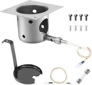Fire Burn Pot and D2 Hot Rod Igniter Kit for Traeger Pro 575 & 780, Ironwood 650 & 885, Timberline 850 DC &1300 DC Wood Pellet Grills with D2 Direct Drive and WiFIRE Technology