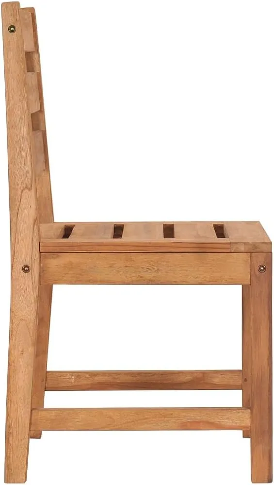 fire Pit Chairs,high Chair,Patio Furniture,Beach Chair,Patio Chairs 6 pcs Solid Wood TeakFor Gardens, patios, Balconies
