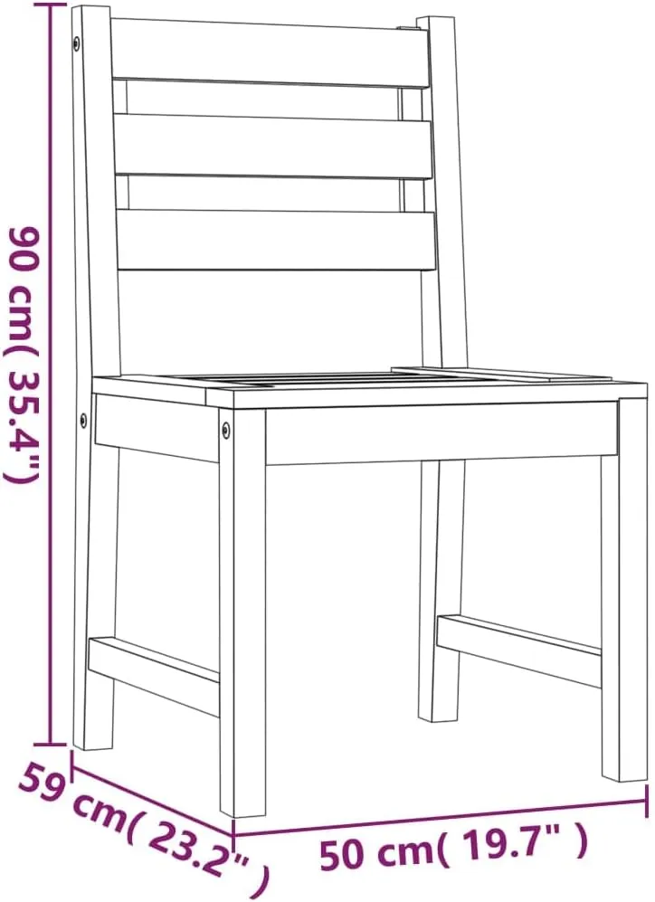 fire Pit Chairs,high Chair,Patio Furniture,Beach Chair,Patio Chairs 6 pcs Solid Wood TeakFor Gardens, patios, Balconies