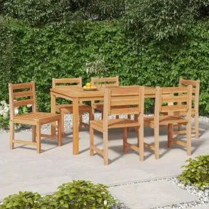 fire Pit Chairs,high Chair,Patio Furniture,Beach Chair,Patio Chairs 6 pcs Solid Wood TeakFor Gardens, patios, Balconies