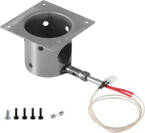 Fire Pot Burn Pot and Hot Rod Ignitor Kit Replacement for Traeger Pellet Grill with Screws and Fuse