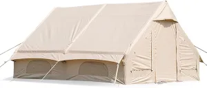 Fire Retardant 4M Inflatable Tent, Outdoor Glamping Camping Cabin Tent, Inflatable Outdoor Shelter Camping Hub Tent for Family, Outdoor, Camping
