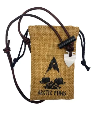 Fire Starter Necklace (Brown Regular Cord, White Striker) - Gear for Camping, backpacking, bushcraft, hiking, hunting, survival fire kit