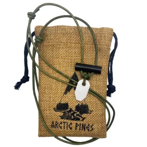 Fire Starter Necklace (Green Thin Cord, White Striker)