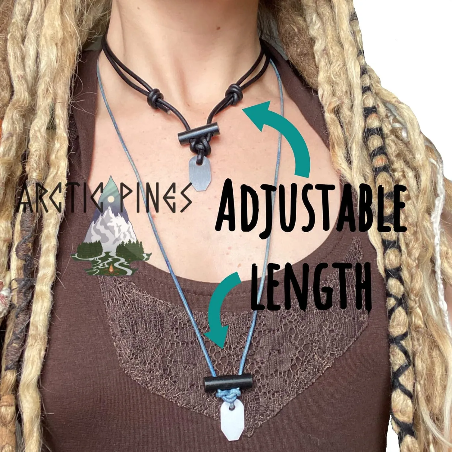 Fire Starter Necklace (Purple Thin Cord, White Striker)