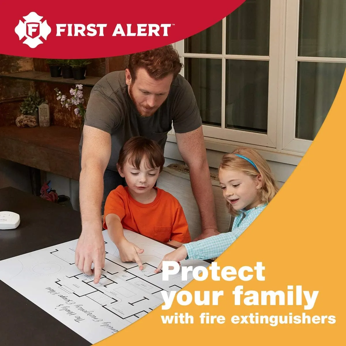 FIRST ALERT KITCHEN5 Fire Extinguisher, KFE2S5, UL RATED 5-B:C, White, 1-Pack