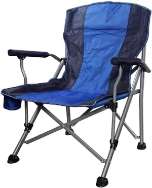 Fishing Chair Camping Chair Breathable Mesh Aluminum Support Frame High Back Folding Camp Chair with Cup Holder