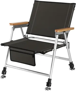Fishing Chair Folding Recliner Portable Lightweight Reclining Removable Cushion Camping Outdoor