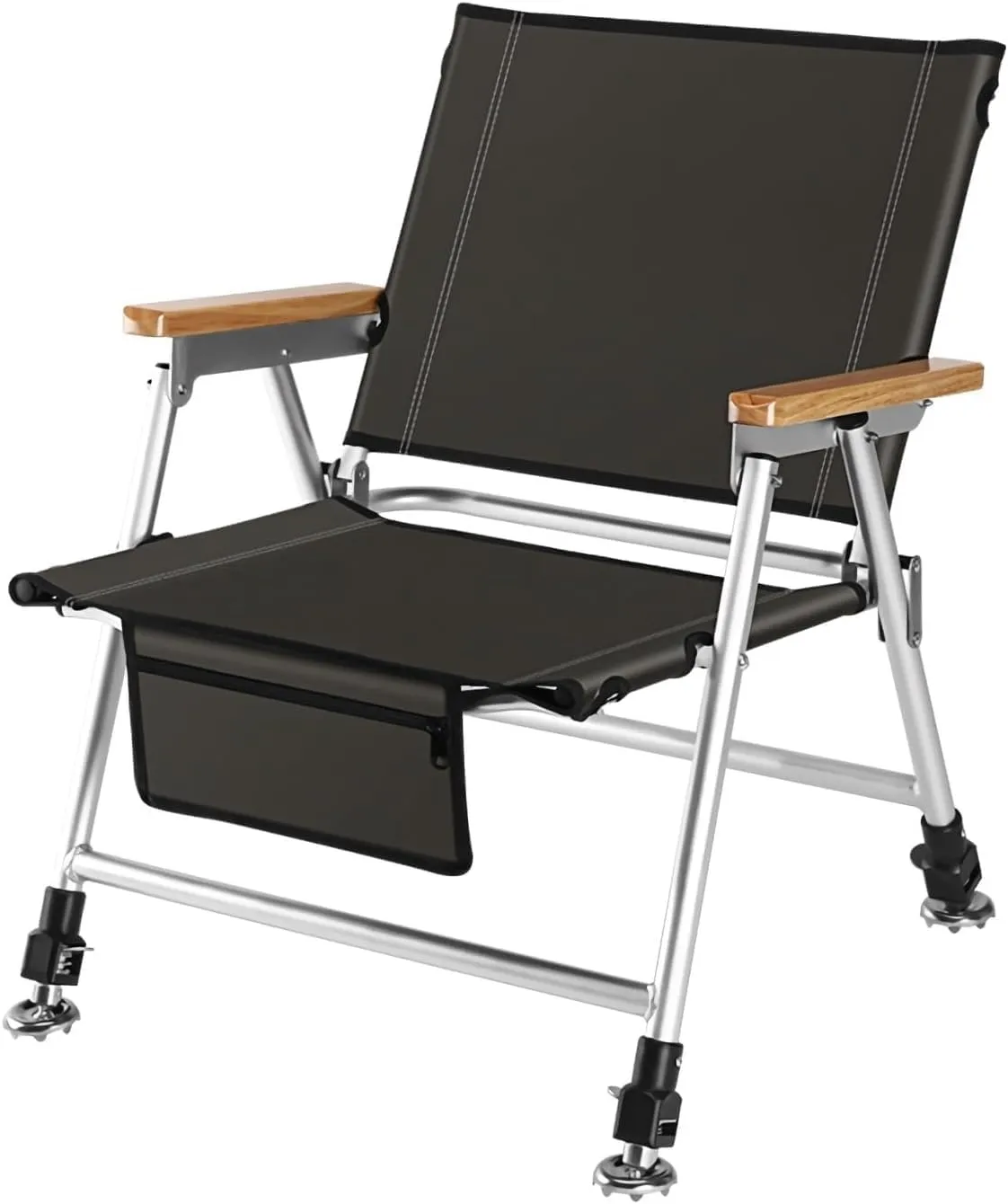 Fishing Chair Folding Recliner Portable Lightweight Reclining Removable Cushion Camping Outdoor