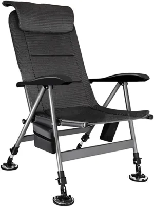 Fishing Chair Recliner Folding Fishing Chair with Adjustable Pillow Backrest Legs Camping Beach Fly Fishing Stool Sleeping Bed Camping Chair