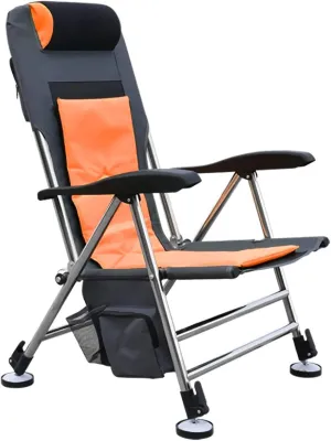 Fishing Chairs for Adults Director Chair with Foldable Backrest and Lift Legs Folding Recliner ded Camping Beach Chaise Lounge