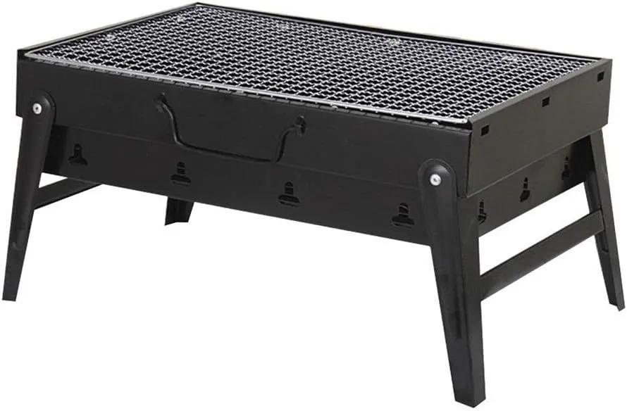 Foldable BBQ Grills Patio Barbecue Charcoal Grill Stove Stainless Steel Outdoor Camping Picnic Barbecue BBQ Accessories Tools