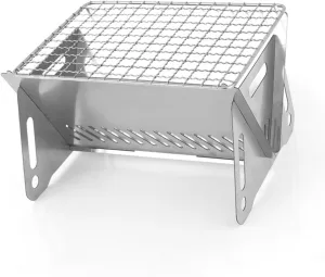Foldable Camping Grill,Foldable Camping Barbecue Grill,Stainless Steel Outdoor Folding Barbecue Grill,As Barbecue Grill, Woodstove or Incinerato