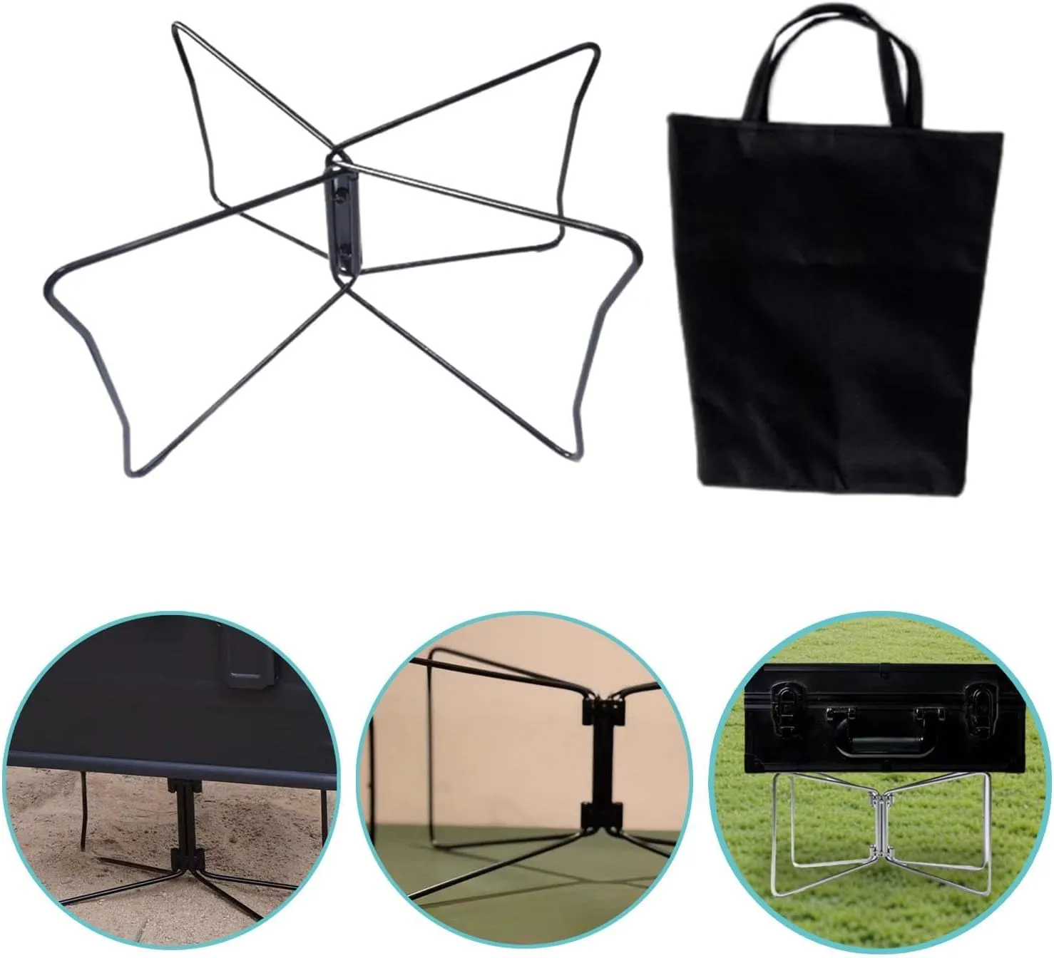 Foldable Cooler Stand Suitcase Rack Supplies Lightweight Universal Fridge Ice Box Holder Camping Furniture for BBQ Picnic
