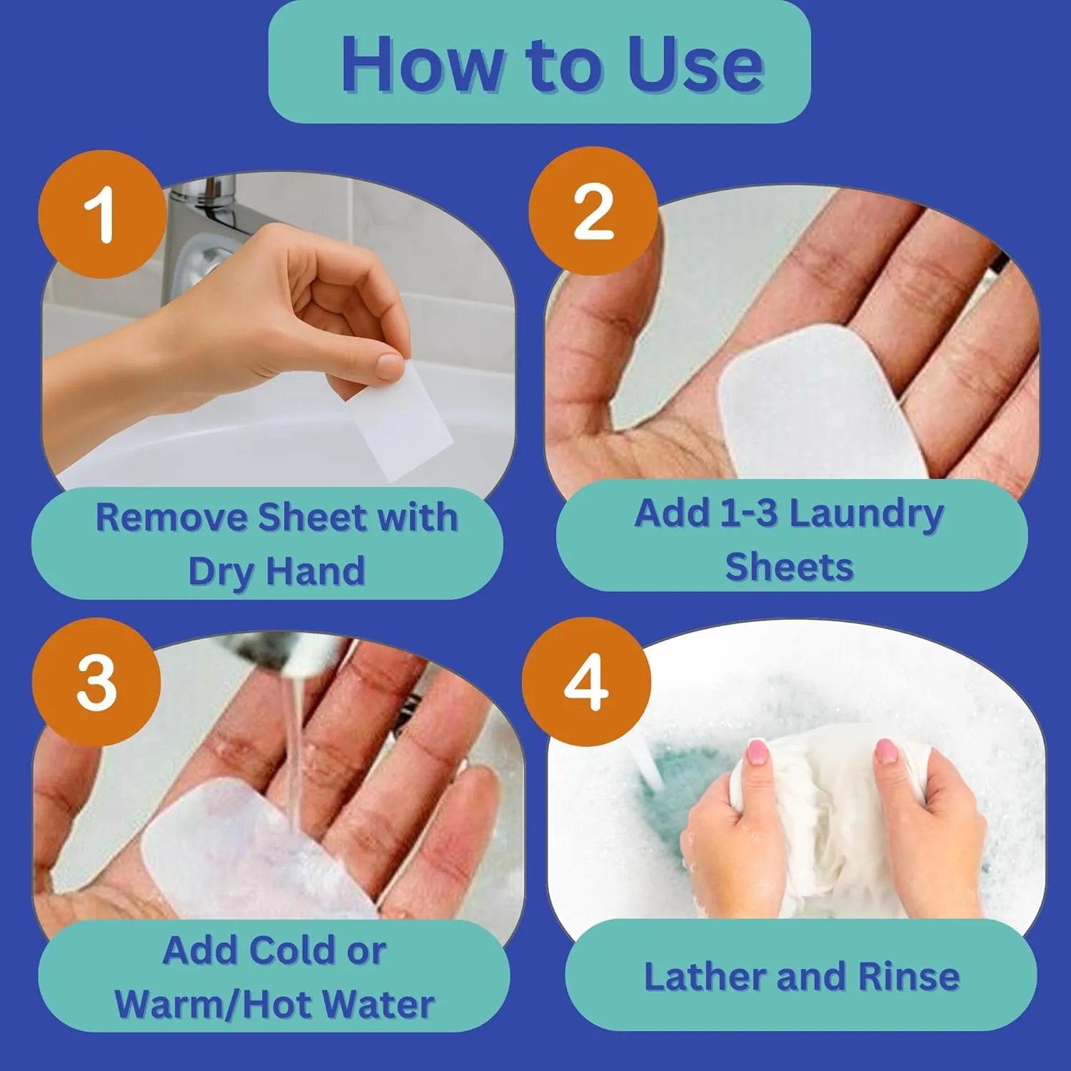 Foldable Laundry Bag with Laundry Detergent Sheets - Travel Detergent Soap for Portable Use - Dorm Essentials, Also for Camping, Hotels, Cruises for Easy Washing on the Go