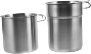 Foldable Stainless Cup 304 Steel Camping Cups with Sleeves for Outdoor Camp Mugs Aluminum Alloy for Backpacking