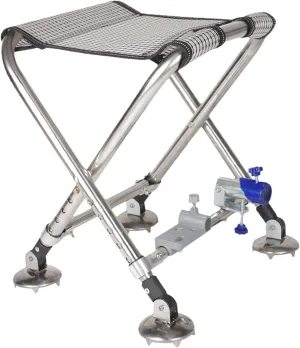 Foldable Stool Portable Recliner Foot Rest Lightweight Fishing Chair Saddle Chair for Park Hiking Sports Backpacking Concert